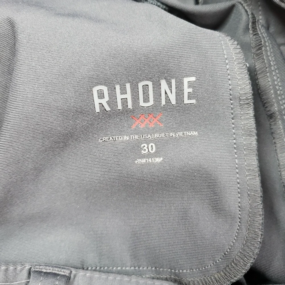 Rhone Pants Mens 30x31 Gray Lightweight Performance Chino‎ Casual Pockets